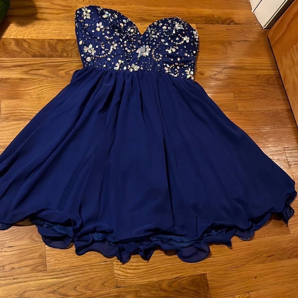 B.Darlin Strapless Dress Size 7/8 - Picture 1 of 12